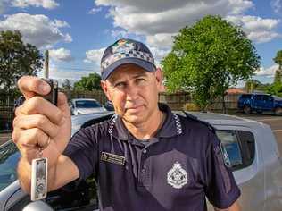 Laidley Police officer-in-charge Senior Sergeant Regan Draheim is warning Laidley residents to be on the look out for susipicous activity in isolated areas. Picture: Dominic Elsome