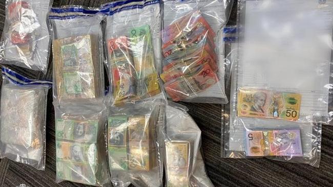 Police say they found about $600,000 in cash at the home of John Nicky Tedesco. Picture: SA Police