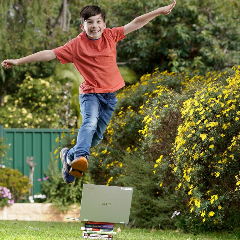 SA has a “perfect score kid” in Black Forest Primary School’s Henry White, who placed 6th nationally in the Green level (Years 3-4) category of the school round. Henry also happens to excel at ballet. Picture: Dean Martin