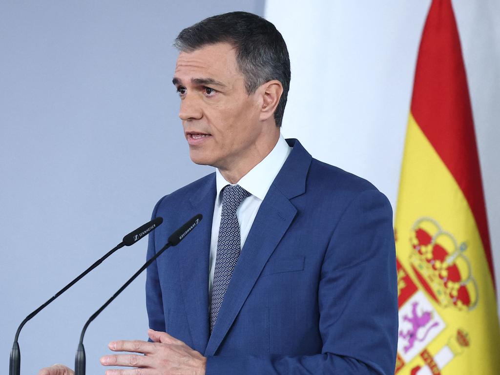 Spanish Prime Minister Pedro Sanchez. Picture: AFP Photo/La Moncloa/Fernando Calvo