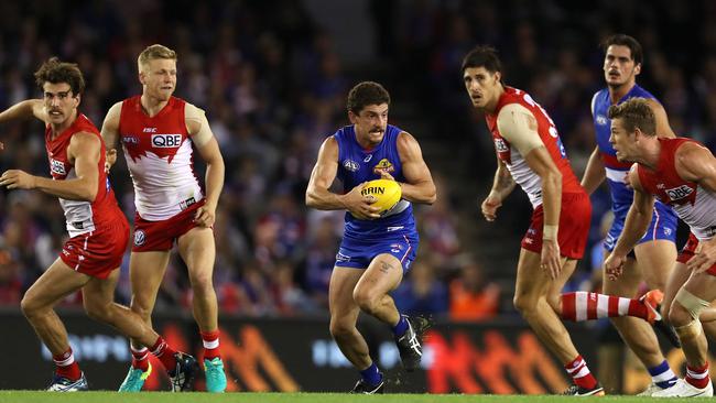 Tom Liberatore made an impact against the Swans. Picture: Michael Klein