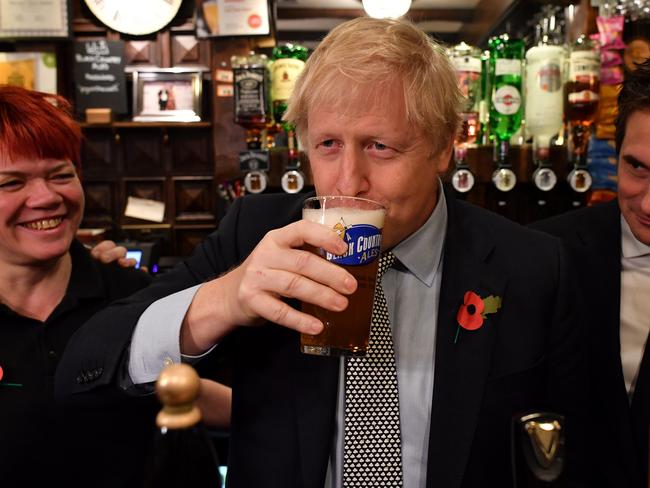 Boris Johnson’s pledge to give up the drink does not seem to be going well. Picture: Getty Images