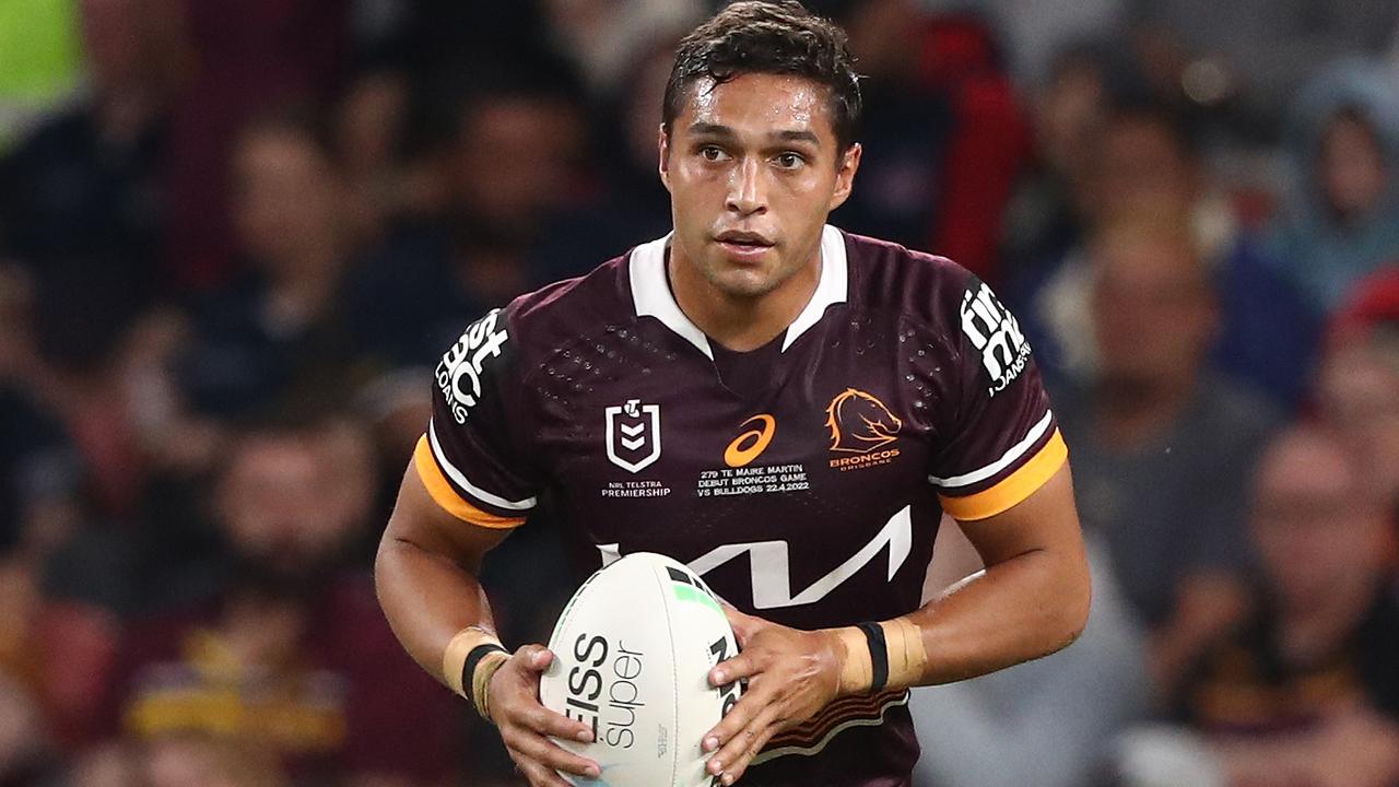 Te Maire Martin wants to make the fullback spot his own at the Broncos. Picture: NRL Images
