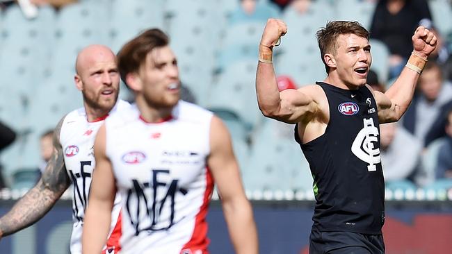 Patrick Cripps’ Carlton defeated Melbourne.