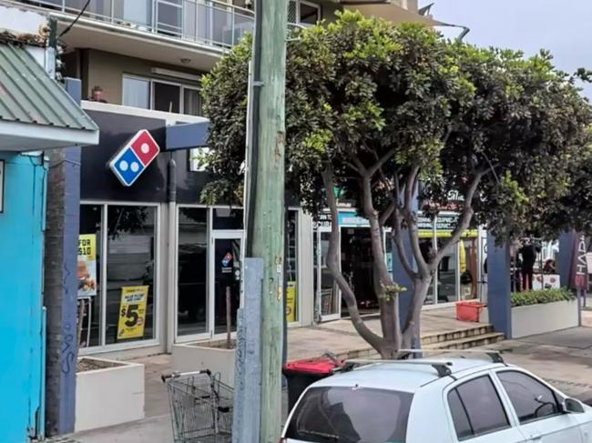 Two workers were threatened with a sword during an armed robbery of the Domino's Pizza store at Swansea on January 31, 2024. Picture: Google Maps.