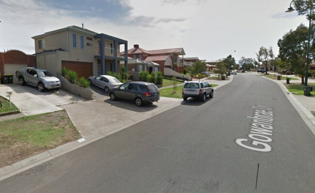 Gowanbrae Drive is too narrow for cars to park and large vehicles to get by, so residents are parking on nature strips and driveways. Source: Google Maps