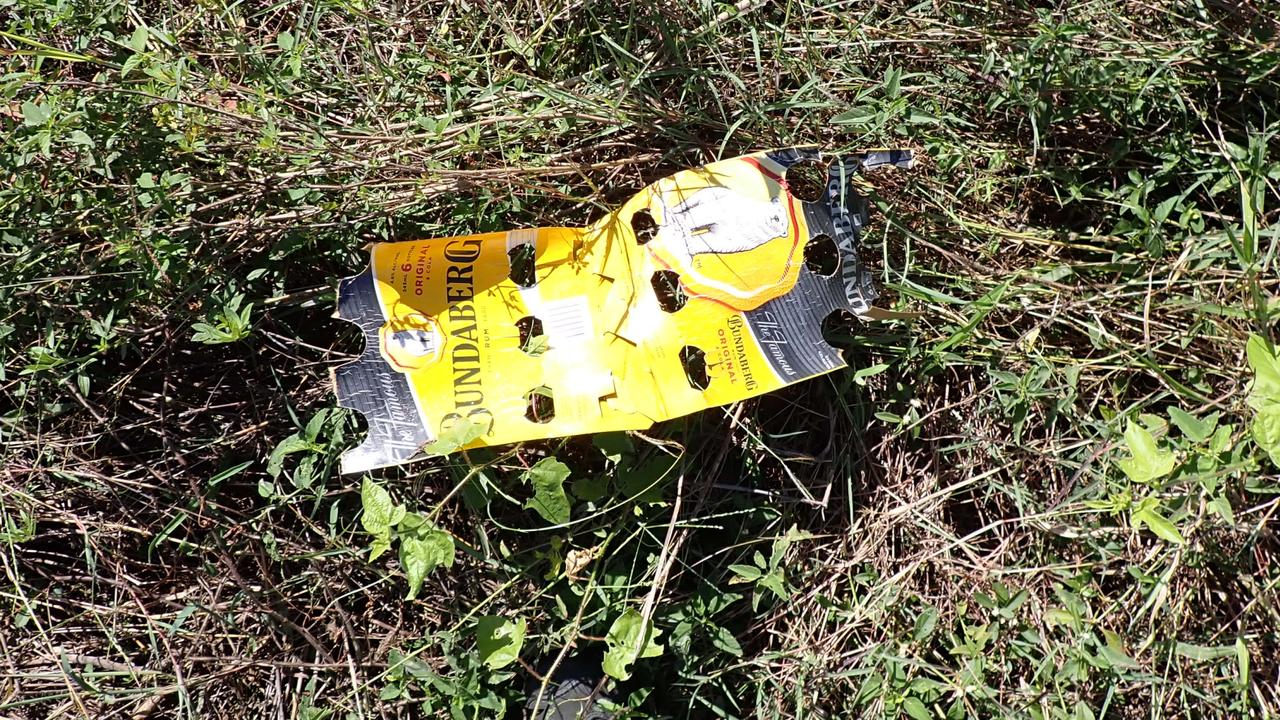 Bundy rubbish and tow gear were left behind. Picture: Department of Science and Environment