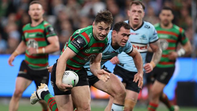 Cam Murray brushed off Dale Finucane to score a crucial try before half-time. Picture: Brendon Thorne/Getty Images