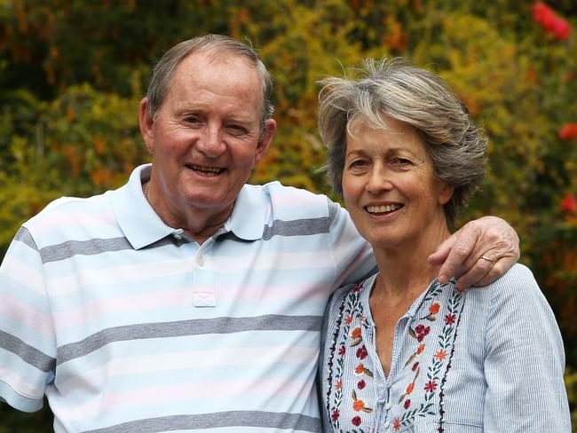 Golfing legend Jack Newton with his wife Jackie.