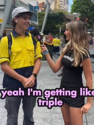 He also claimed he was earning triple in Brisbane. Picture: TikTok/Getaheadapp