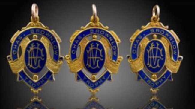 Dick Reynolds' three Brownlows will go under the hammer on August 15