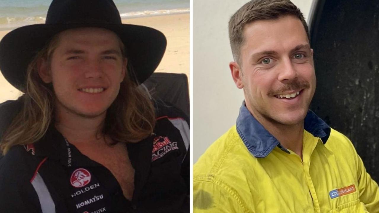 Lleyton Bartlett (left) and Aaron Pitt (right) were killed while they were repairing a broken down CDC bus at Woombye on April 21, 2022.