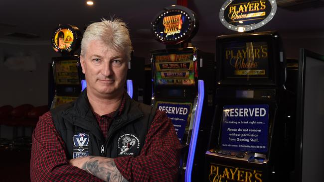 Former Dolphins Football Club general manager Brett Angwin after the club decided to get rid of their pokies. Picture: Chris Eastman