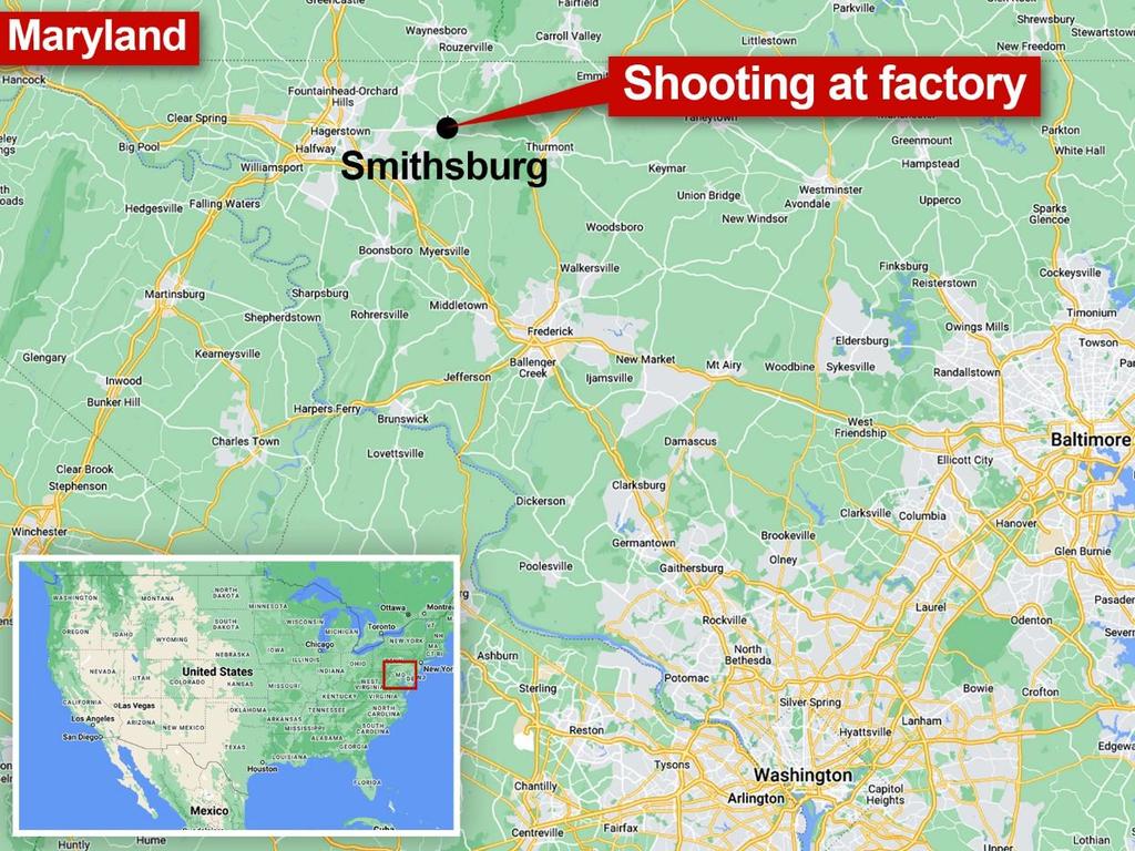 The shooting took place in Smithsburg, Maryland.