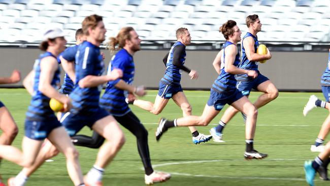 Geelong players faced Covid tests after police met them at Perth airport