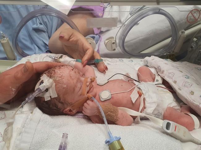 Little Rahni was one of three babies who died under failings at Mackay Base Hospital. Pictures: supplied by Shontell Falconer