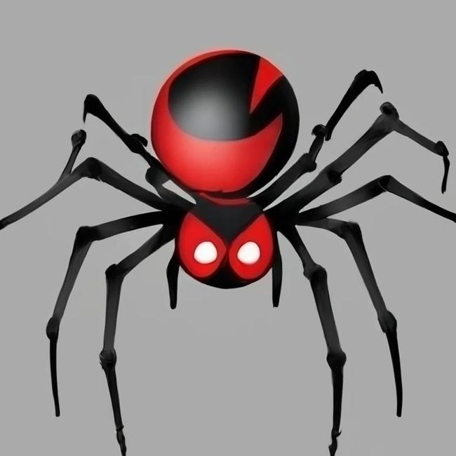 AI image of a Redback Spider.