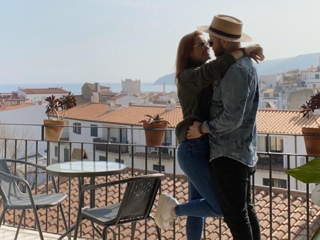 Australian man Ricardo Amare and his new Spanish girlfriend Maria Canadas have spent the lock down in Spain falling in love and getting to know each other better. Picture: Supplied