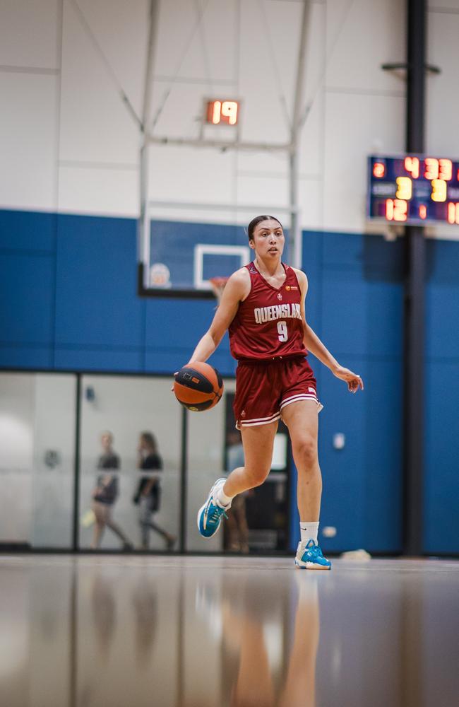 Queensland's Monique Bobongie at the Under-20 National Championships in Ballarat. Picture: Taylor Earnshaw