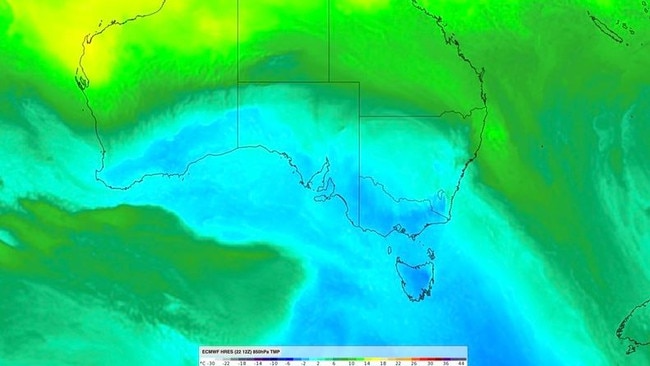 A polar air mass is set to smash the southeastern states. Picture: WeatherZone