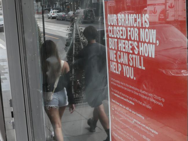 MELBOURNE, AUSTRALIA - NewsWire Photos, FEBRUARY 15, 2023. Bank stock Melbourne. Westpac looking at closing down branches including many Bank of Melbourne branches in Melbourne. Westpac brach in South Yarra which has closed down. Picture: NCA NewsWire / David Crosling