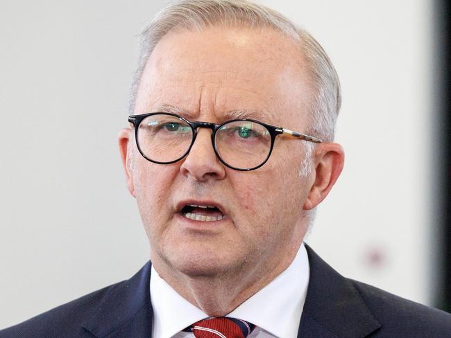 MELBOURNE, AUSTRALIA - NewsWire Photos - January 30, 2025:  Australian Prime Minister Anthony Albanese and Victorian Premier Jacinta Allan visit Boronia Heights Primary and hold a press conference.Picture: NewsWire / David Geraghty