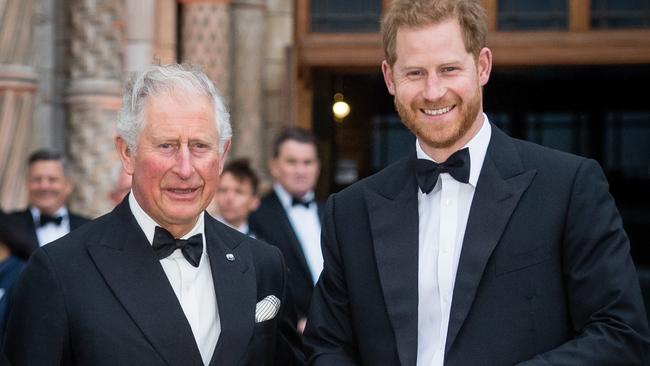 Charles and Harry pictured in 2019. Picture: Samir Hussein/WireImage