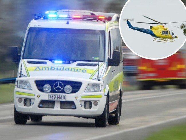 A rescue helicopter has been called in following a serious truck crash in the North Burnett, only two hours after another horrific accident in the South Burnett left three people critical.