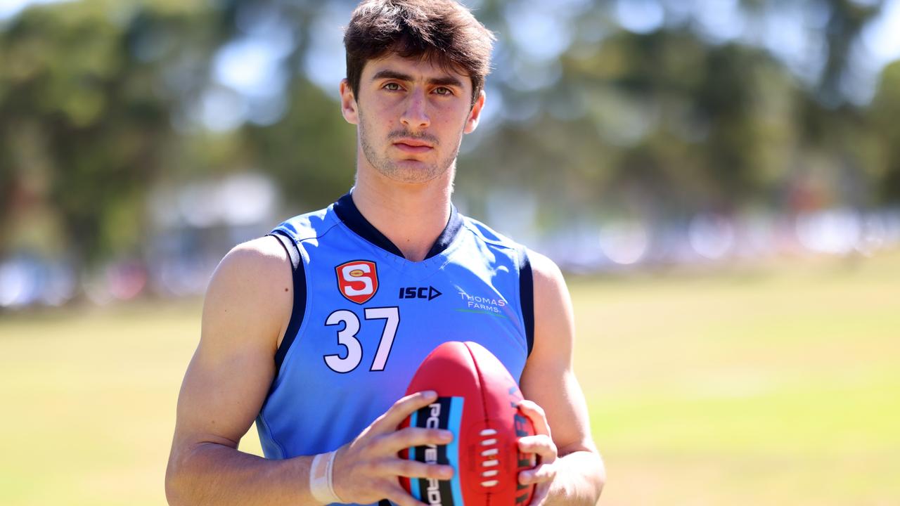 The Double Blues’ Isaiah Faddoul. Picture: Cory Sutton/SANFL