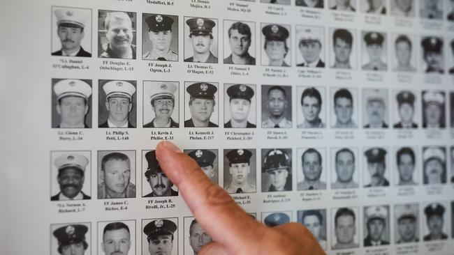 A memorial for FDNY members who died responding to the World Trade Centre attacks.