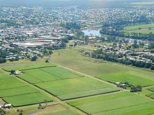 Aerial view of Maryborough, the pocket, Downer EDI. Picture: Megan Pope