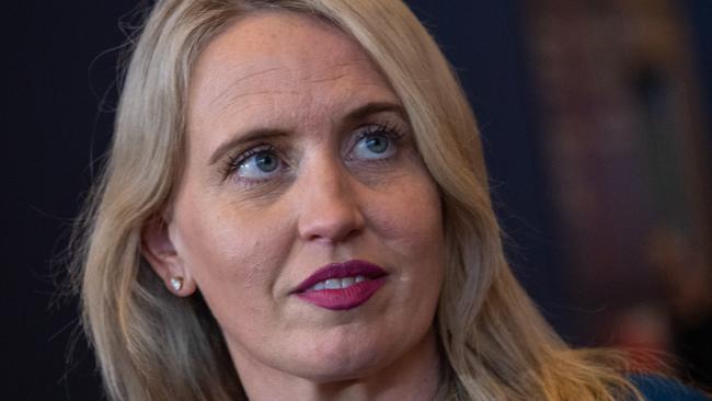 Queensland Tourism Minister Kate Jones has rejected the claims of hypocrisy. Picture: Brian Cassey/AAP