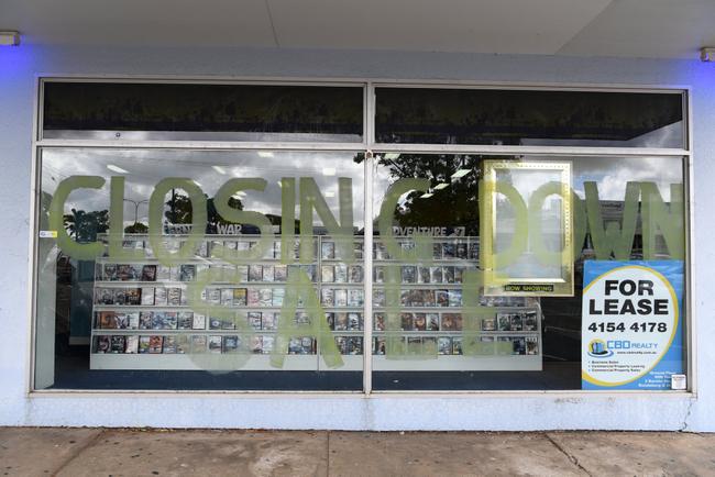 Blockbuster closing down sale. Picture: Mike Knott