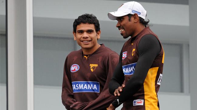 Cyril Rioli and Carl Peterson