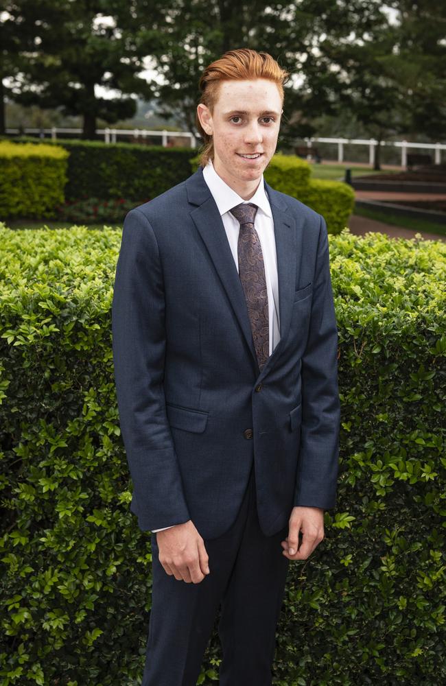 Beau Harvey at Centenary Heights State High School formal at Picnic Point, Friday, November 15, 2024. Picture: Kevin Farmer