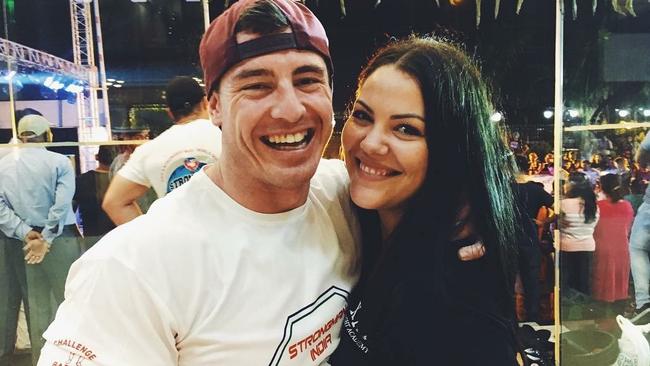 Brad Soper with his ex-girlfriend Kaisha Gambell.