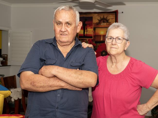 Colleen and Ken Graham are outraged a thief stole their money at a Mackay shopping centre. Picture: Michaela Harlow