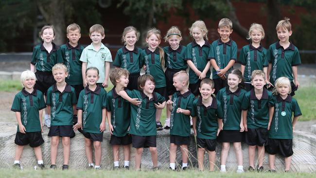 Having fun with KT at Bateau Bay Public School. Picture: Sue Graham