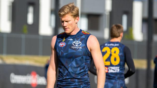 Top-10 draft pick Fischer McAsey hasn’t played at AFL level since 2020. Picture: The Advertiser/ Morgan Sette