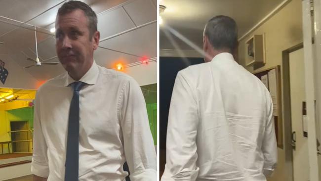 Groom MP Garth Hamilton walked out of a candidate meet-and-greet in Westbrook, outside Toowoomba, following what all reports said was an aggressive altercation with members of the "freedom movement".