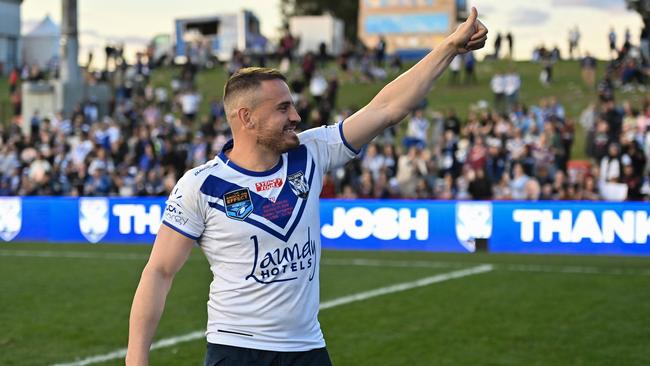 Josh Reynolds after his final professional game and retirement. Picture: Izhar Khan/Getty Images