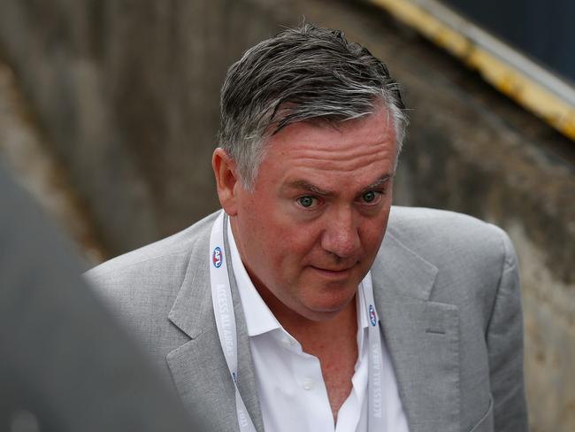 Magpies president Eddie McGuire will exit the club after the 2021 season. Picture: Getty Images