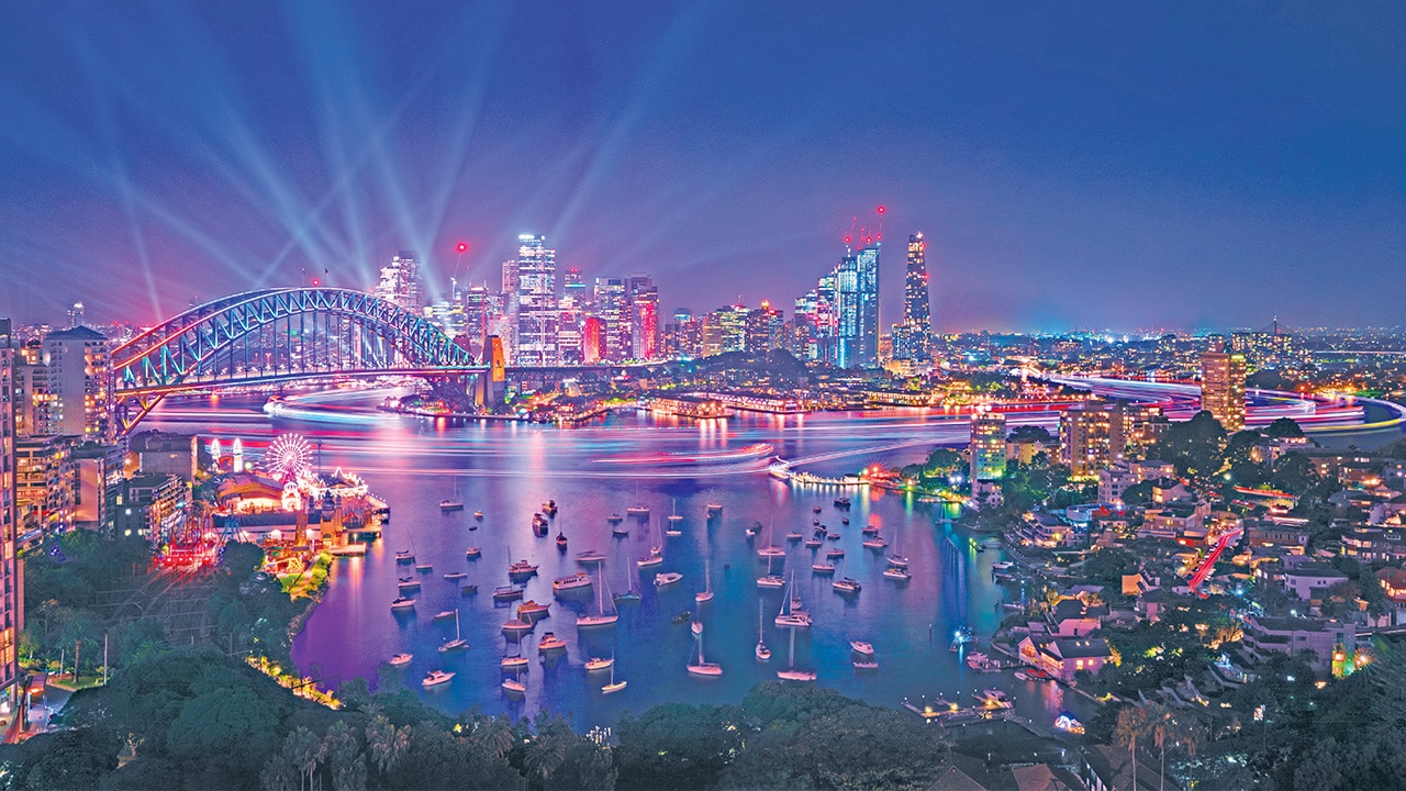 <h2>NSW</h2><h3>Vivid Sydney, May 24-June 15</h3><p><strong>What:</strong> Light up the night.</p><p><strong>Who goes:</strong> Everyone under the moon.</p><p><strong>Highlight:</strong> The Global Rainbow beaming out of the Sydney Tower Eye will be a social media starlet this year, while Air and Underworld will be hot tickets at Vivid Live.</p><p><strong>Stay:</strong> Watch the lights change from your bed at the <a href="https://www.hyatt.com/en-US/hotel/australia/park-hyatt-sydney/sydph" target="_blank" rel="noopener">Park Hyatt, Sydney</a>.&nbsp;</p><p><strong>Local tip:</strong> Vivid Fire Kitchen returns in a new home on the Vivid Sydney Light Walk with leading pitmasters including Lennox Hastie of Surry Hills&rsquo; Firedoor.</p><p><a href="https://www.vividsydney.com/" target="_blank" rel="noopener">vividsydney.com</a></p>