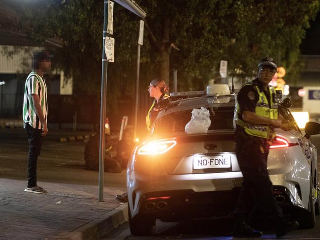 ## Please Note Faces are Blurred ## 21/01/2023: Young Indigenous Australians on the street in Alice Springs. Picture: Liam Mendes / The Australian