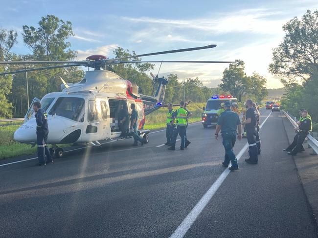 Emergency services have responded to several serious traffic crashes on the Warrego Highway this afternoon, including a rollover at Gatton and another rollover at Hatton Vale.