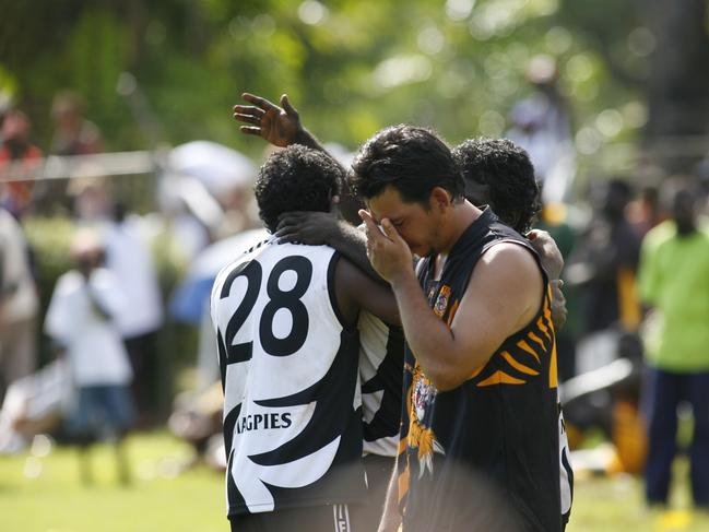 The final siren after the 2007 grand final between Muluwarri and the Imalu Tigers. Picture: