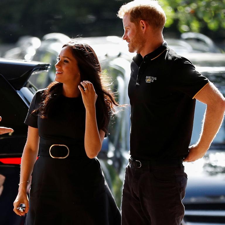 Meghan Markle was a surprise attendee at the Invictus Games in June 2019. Having given birth to Archie just seven weeks before, she was officially on maternity leave. Picture: Peter Nicholls/AFP.