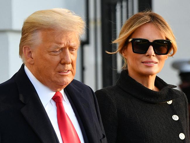 Donald and Melania Trump in Washington in 2021. Picture: Mandel Ngan/AFP