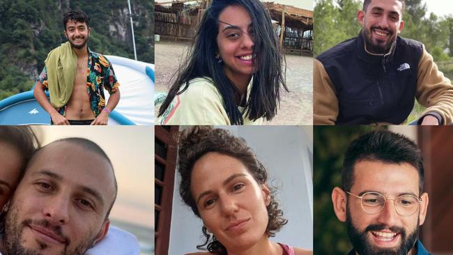 An Israeli investigation found that approaching IDF forces likely caused Hamas to execute six hostages, whose bodies were found in a Rafah tunnel. Clockwise from top left: Hersh Goldberg-Polin, Eden Yerushalmi, Ori Danino, Alex Lubnov, Carmel Gat, and Almog Sarusi.