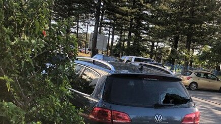 Another car damaged at Burleigh Heads. Picture: Supplied